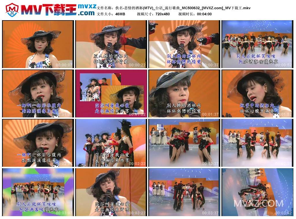 佚名-悲情的酒杯(MTV)_台语_流行歌曲_MC500632